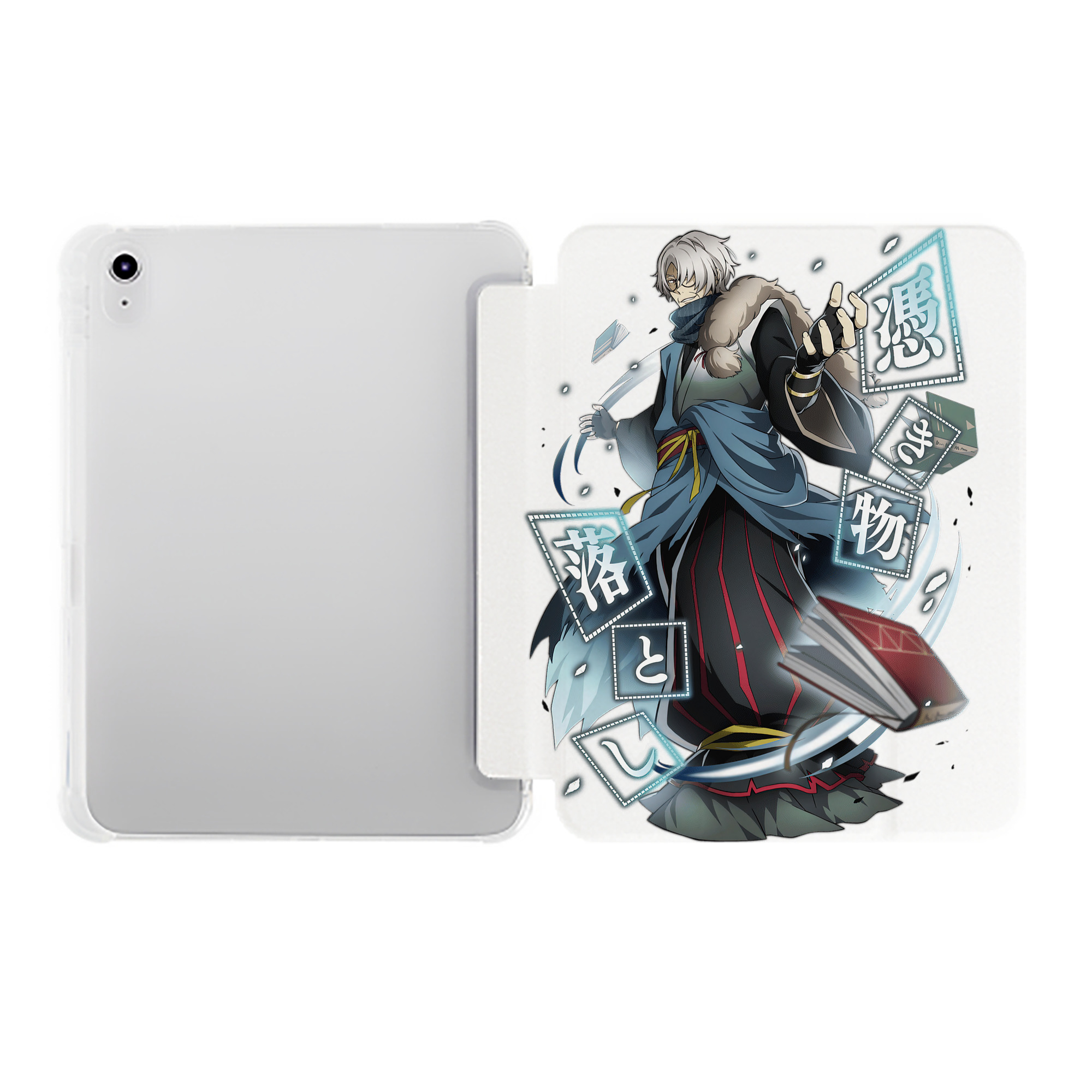 （画像用） 文豪ストレイドッグス Bungo Stray Dogs IPad ケース ペン収納付き 三つ折りスタンド PUレザー×シリコン 対応機種9.5/10.5/10.9インチ